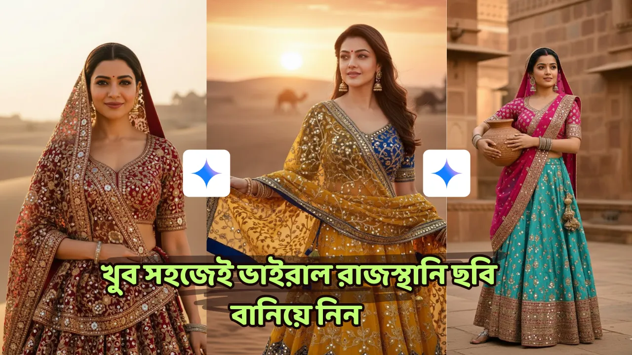 5 Best Prompt for Girls Traditional Rajasthani Instagram Photo: খুব সহজেই ভাইরাল রাজস্থানি ছবি বানিয়ে নিন