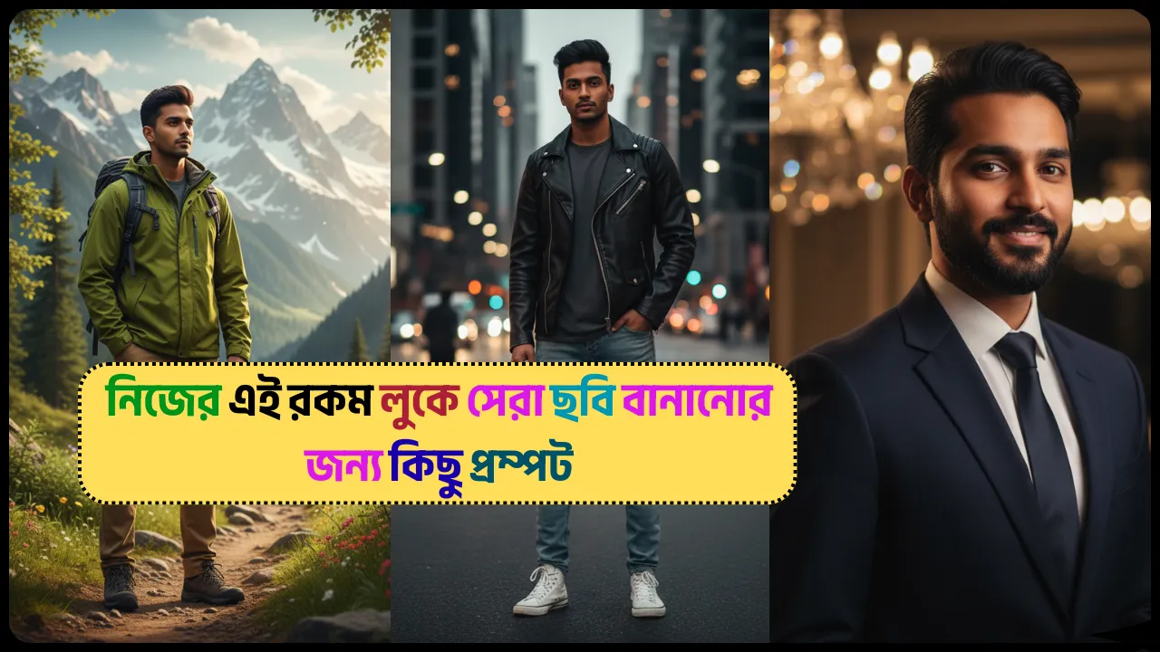 নিজের এই রকম লুকে সেরা ছবি বানানোর জন্য কিছু প্রম্পট